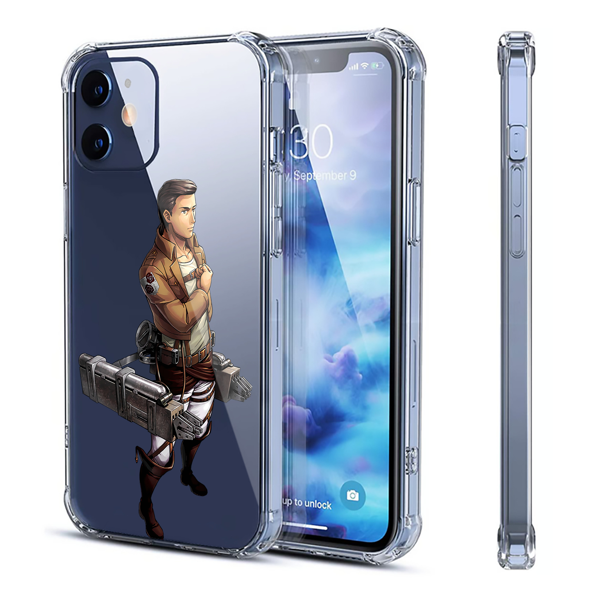 （画像用） 進撃の巨人 Attack on Titan 【iPhone 12シリーズ対応】透明スマホケース（クリアソフトケース）
